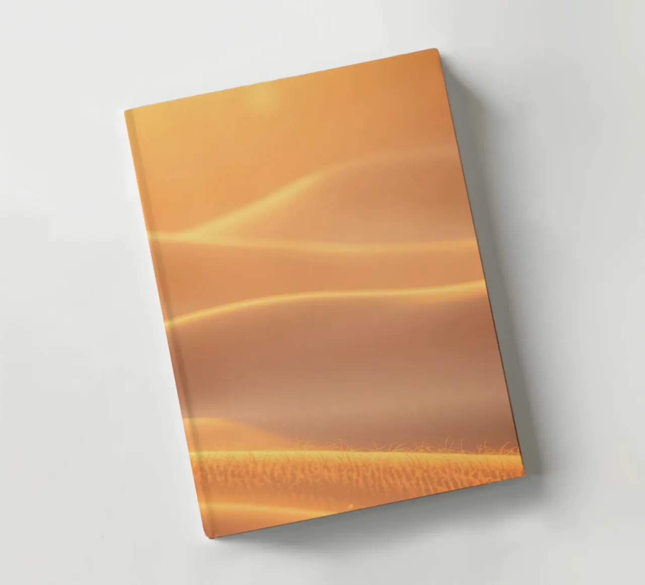 Soft golden waves of light and texture notebook by DesignDoodle