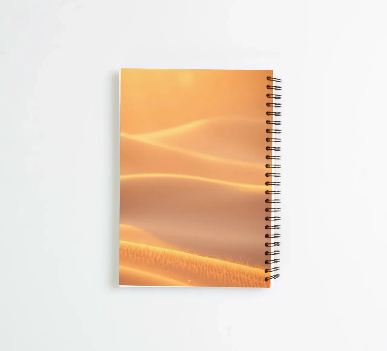Soft golden waves of light and texture spiral notebook by DesignDoodle