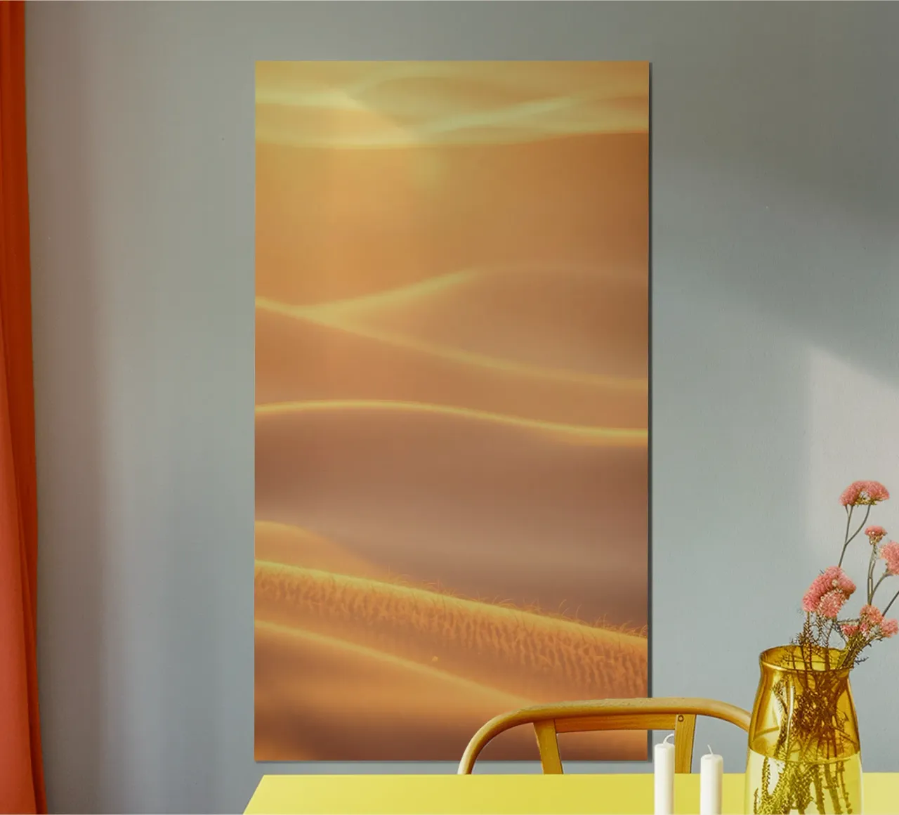 Soft golden waves of light and texture hahnemühle by DesignDoodle