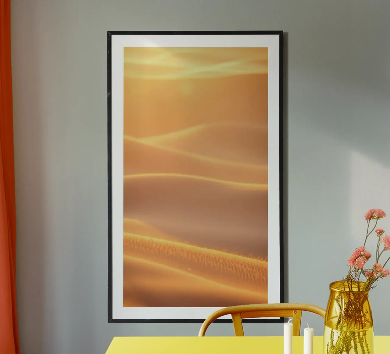 Soft golden waves of light and texture hahnemühle by DesignDoodle