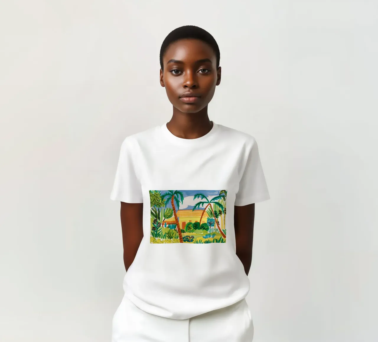 Nascondiglio in un giardino lussureggiante t-shirt da Beach Palette