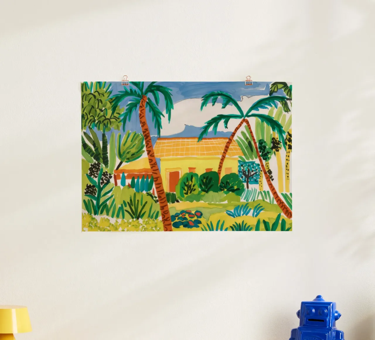 Nascondiglio in un giardino lussureggiante carta hahnemühle da Beach Palette
