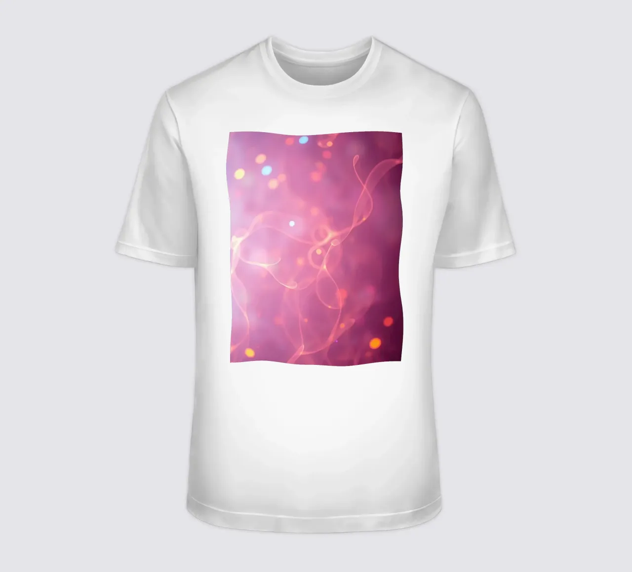 abstract with glowing patterns and soft colors t-shirt by DesignDoodle