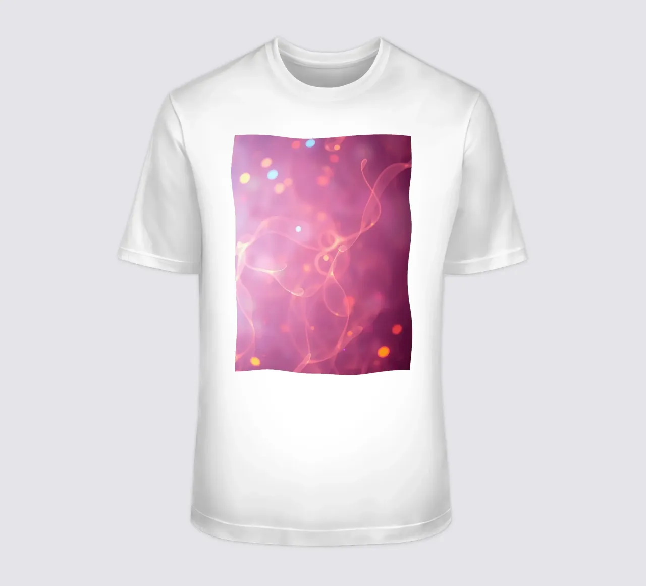 abstract with glowing patterns and soft colors t-shirt by DesignDoodle