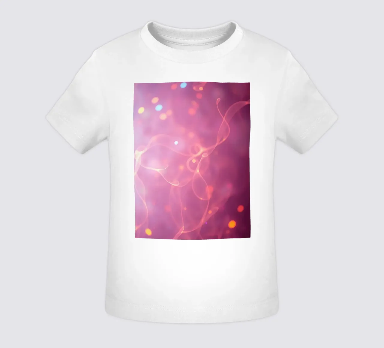 astratto con motivi luminosi e colori tenui maglietta neonato da DesignDoodle