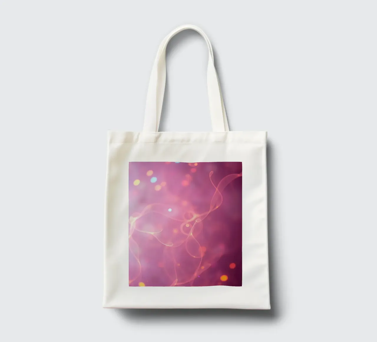 abstrait avec des motifs lumineux et des couleurs douces tote bag de DesignDoodle