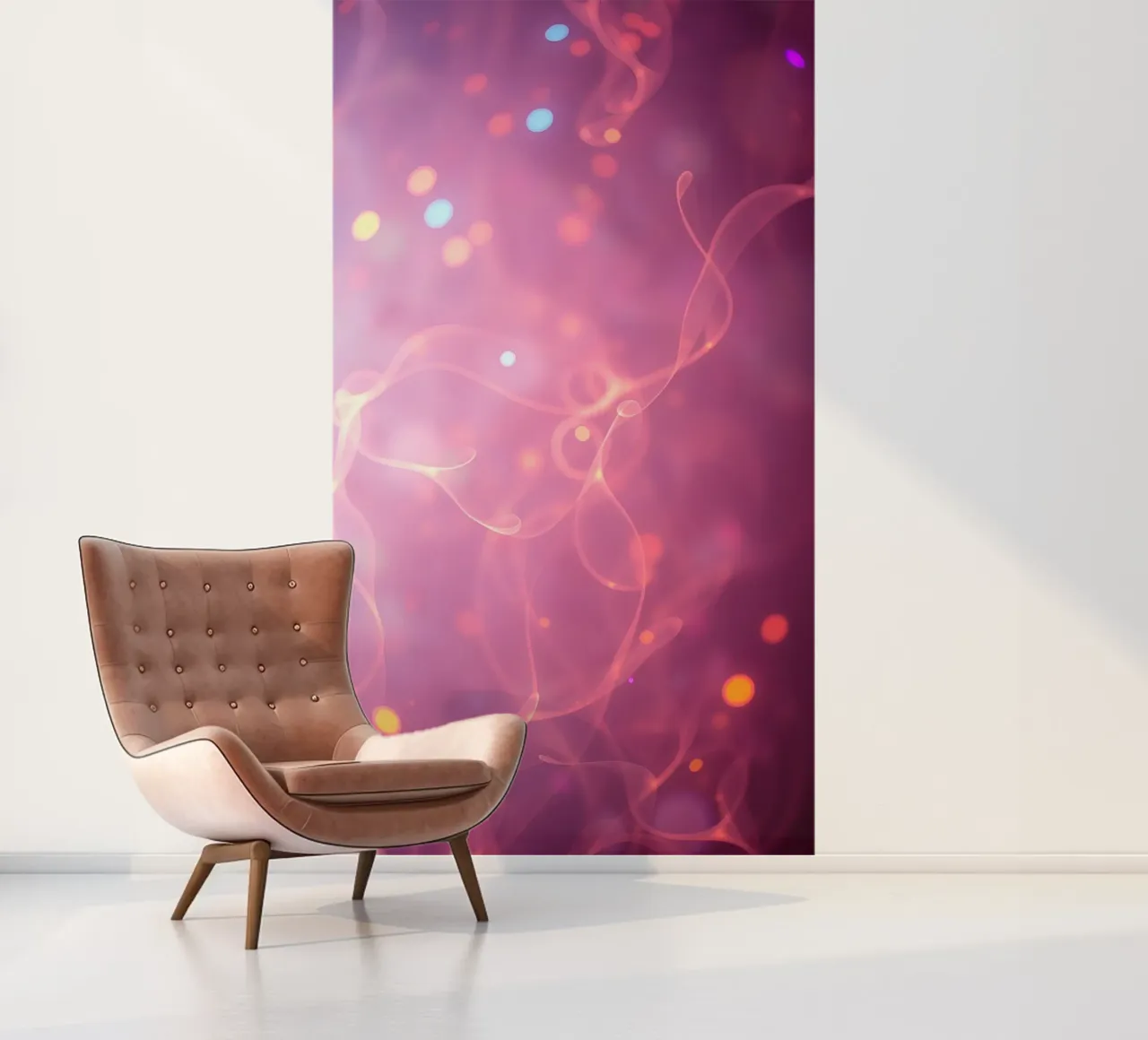 abstract with glowing patterns and soft colors photo wallpaper by DesignDoodle