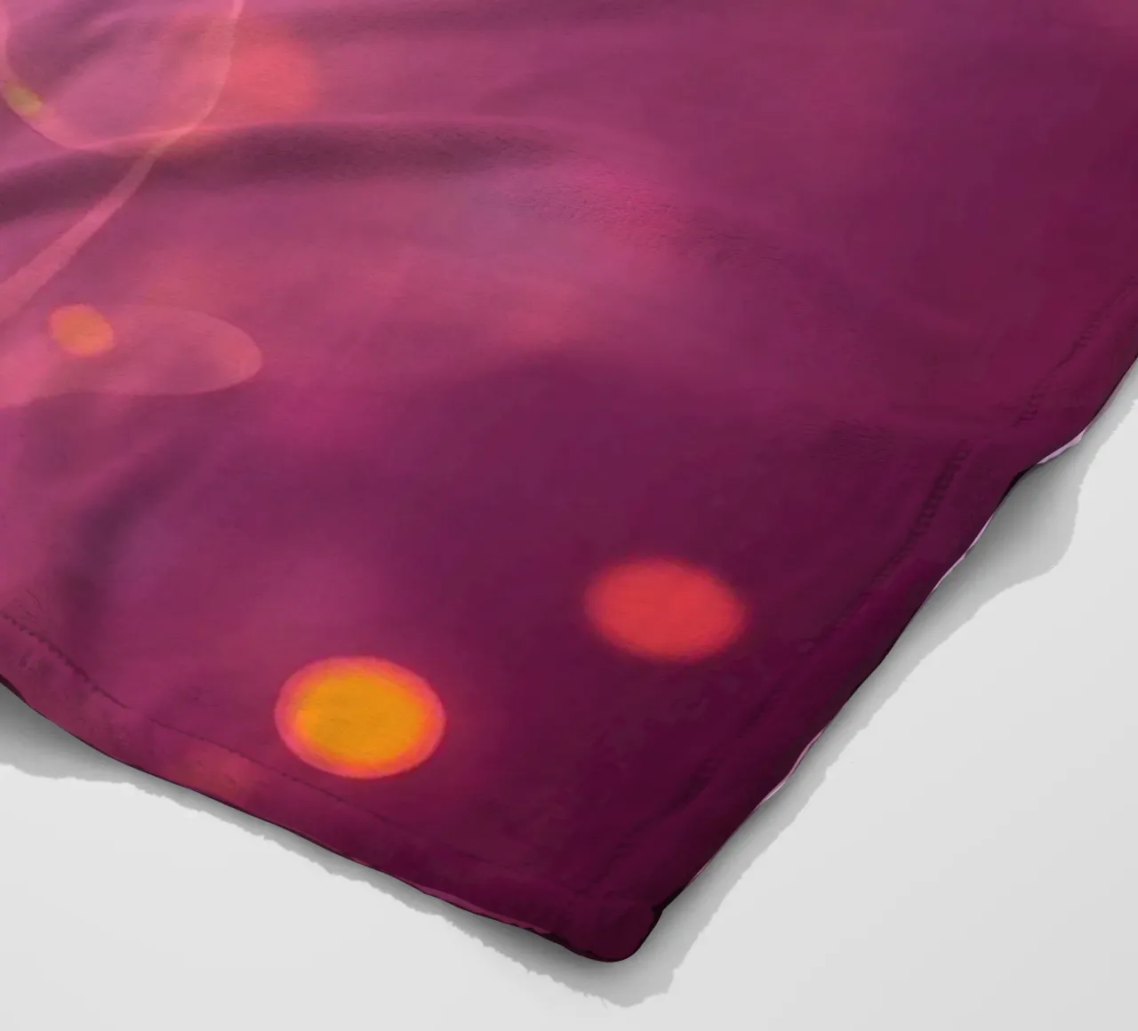 abstract with glowing patterns and soft colors fleece blanket by DesignDoodle