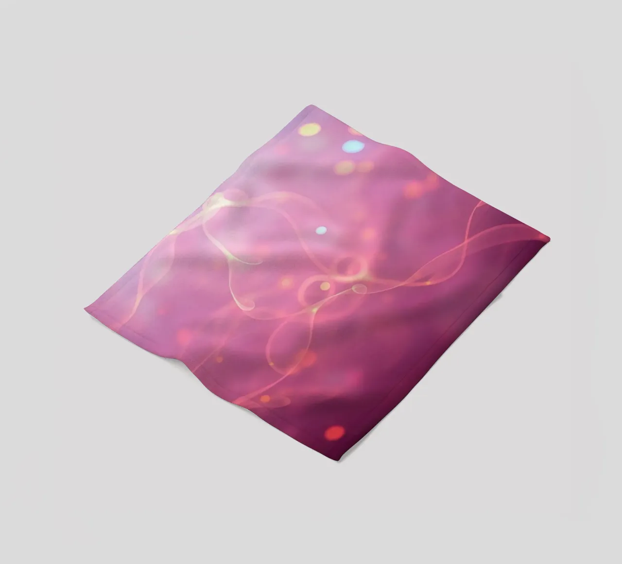 abstract with glowing patterns and soft colors fleece blanket by DesignDoodle