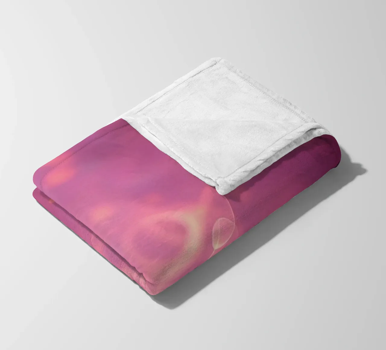 abstract with glowing patterns and soft colors fleece blanket by DesignDoodle
