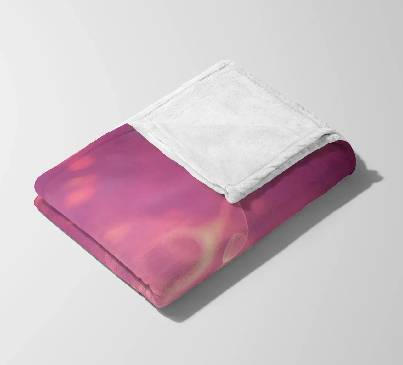 abstract with glowing patterns and soft colors fleece blanket by DesignDoodle