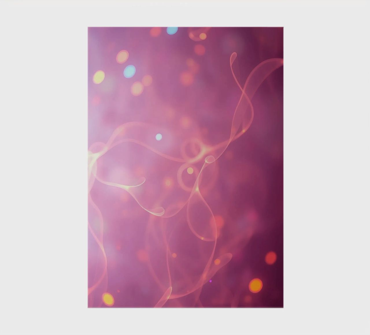 abstrait avec des motifs lumineux et des couleurs douces carnet de notes de DesignDoodle