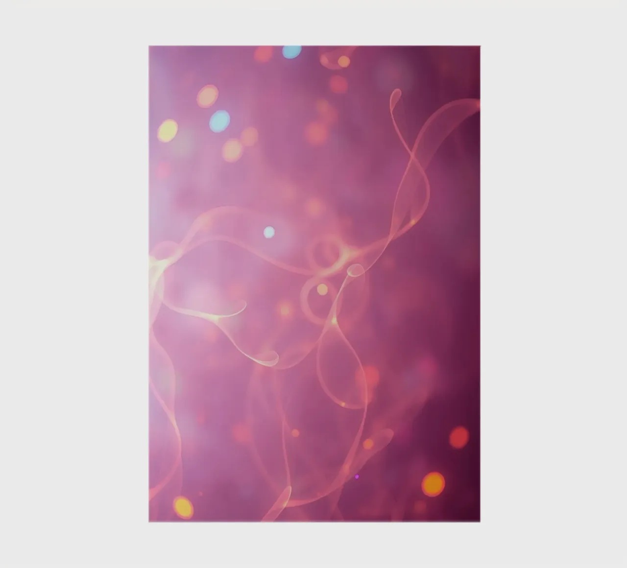 abstract with glowing patterns and soft colors notebook by DesignDoodle