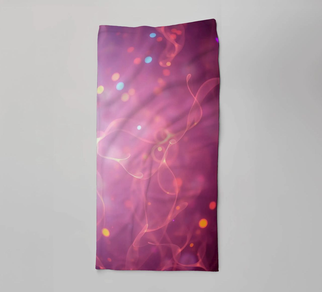 abstract with glowing patterns and soft colors towel by DesignDoodle