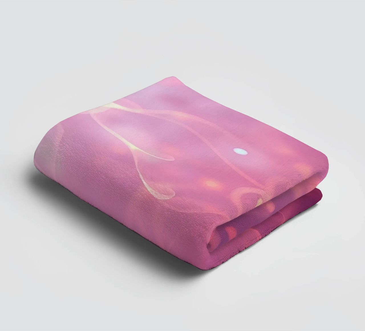 abstract with glowing patterns and soft colors towel by DesignDoodle