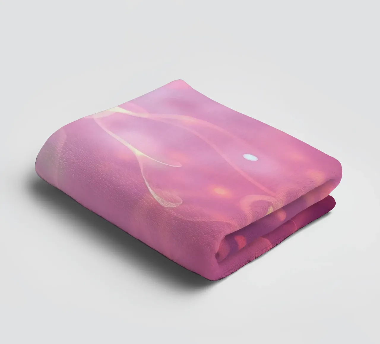 abstract with glowing patterns and soft colors towel by DesignDoodle