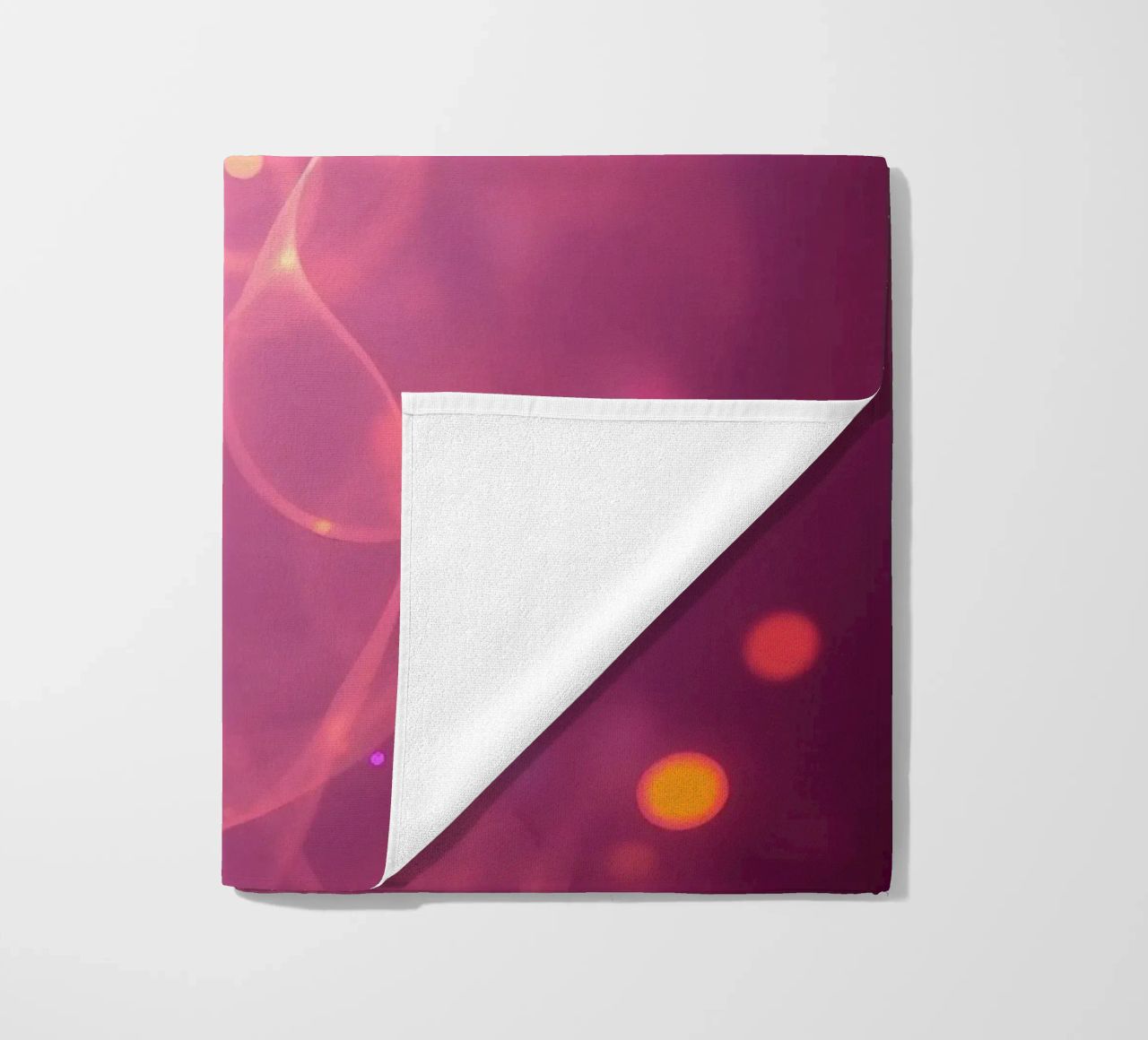 abstract with glowing patterns and soft colors beach towel by DesignDoodle