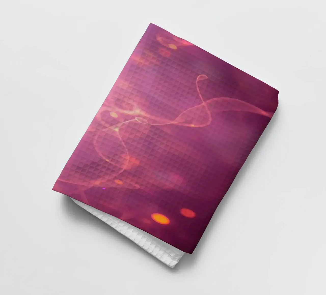 abstract with glowing patterns and soft colors tea towel by DesignDoodle