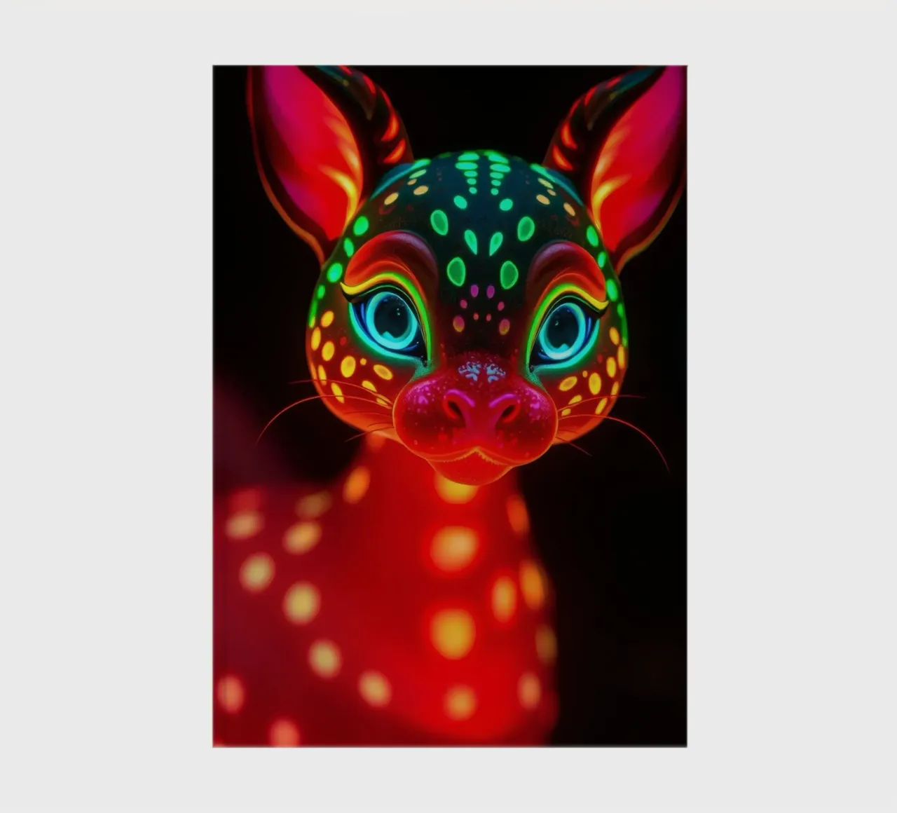 abstract deer design with glowing patterns notebook by DesignDoodle
