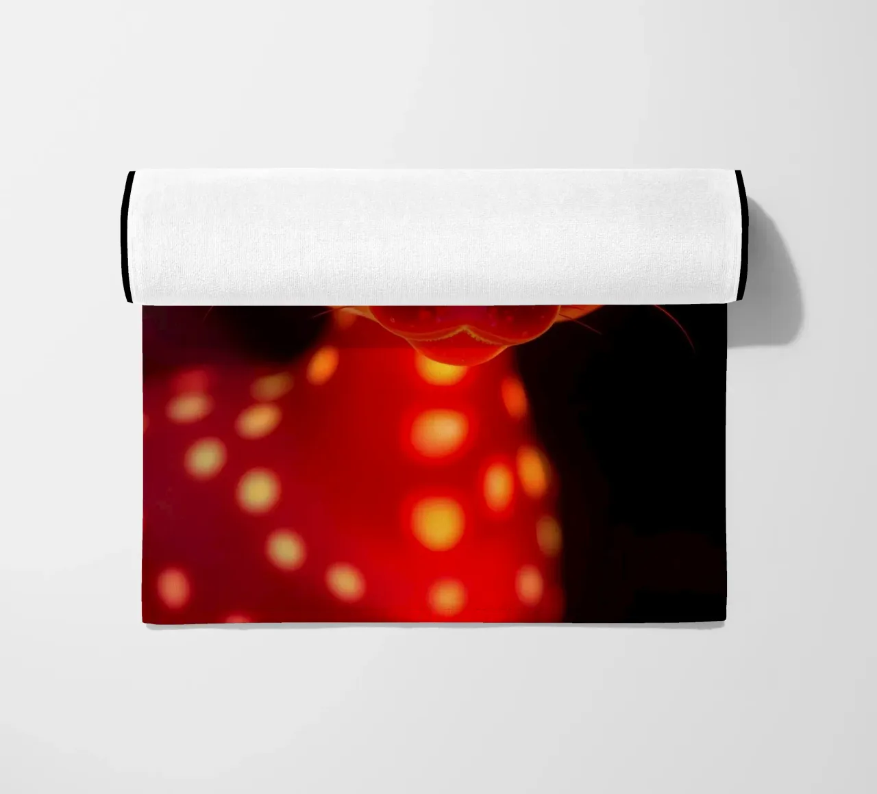 abstract deer design with glowing patterns beach towel by DesignDoodle