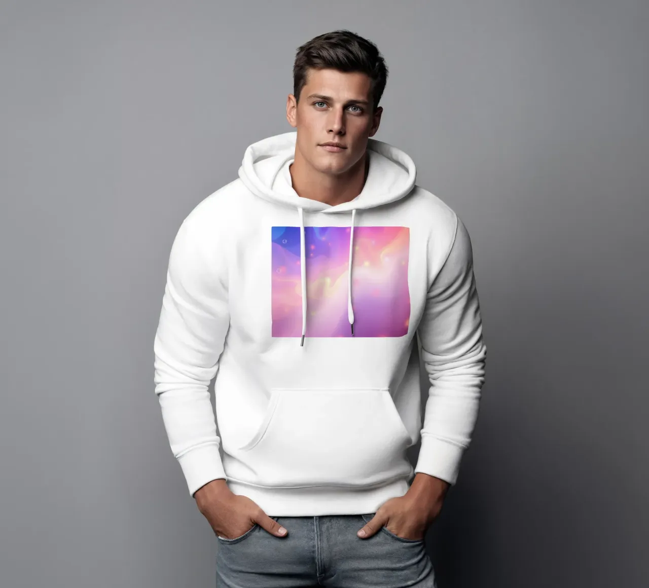 colori vorticosi e morbidi elementi luminosi di sfondo felpa con cappuccio da DesignDoodle