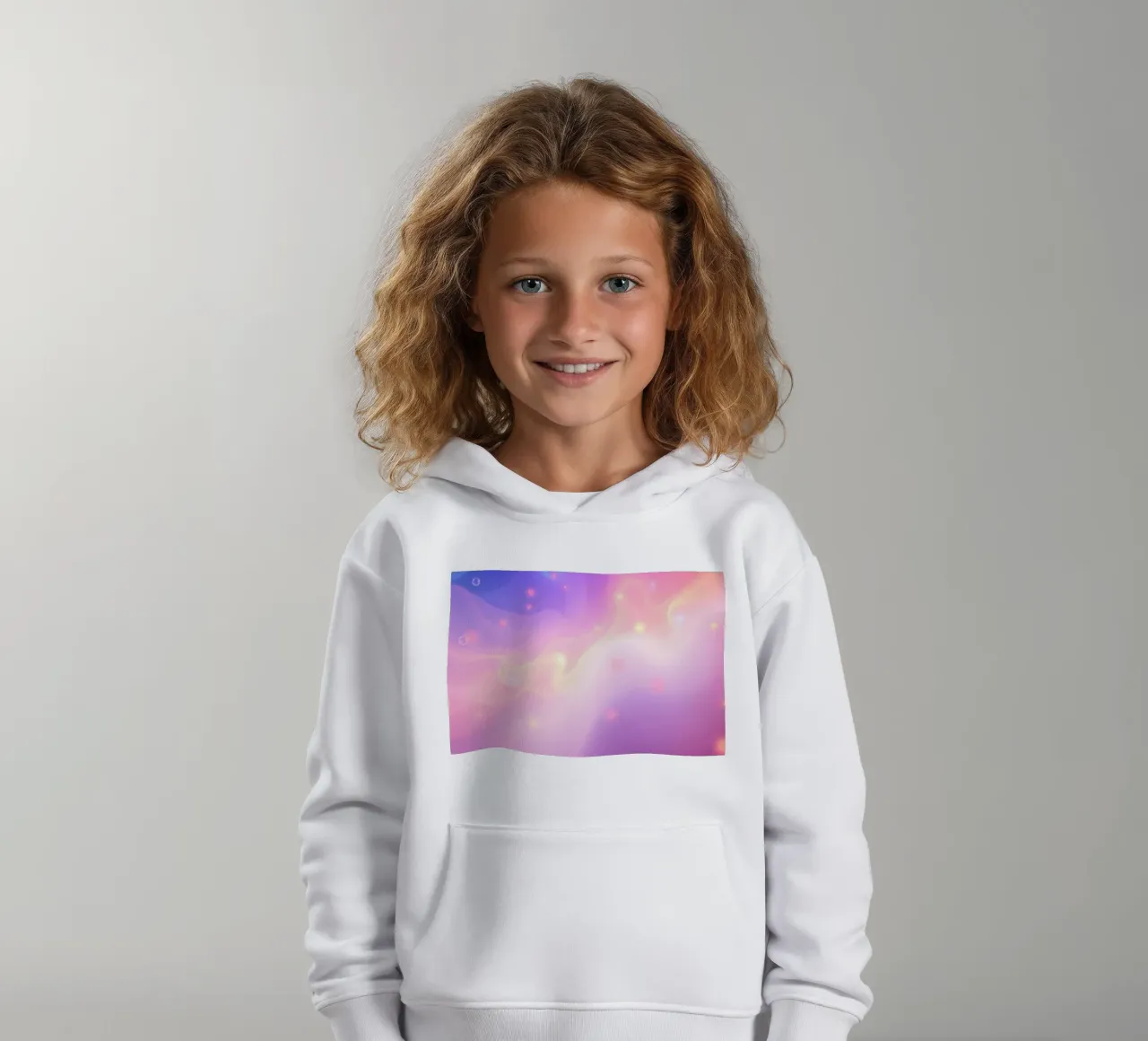 colori vorticosi e morbidi elementi luminosi di sfondo felpa bambino con cappuccio da DesignDoodle