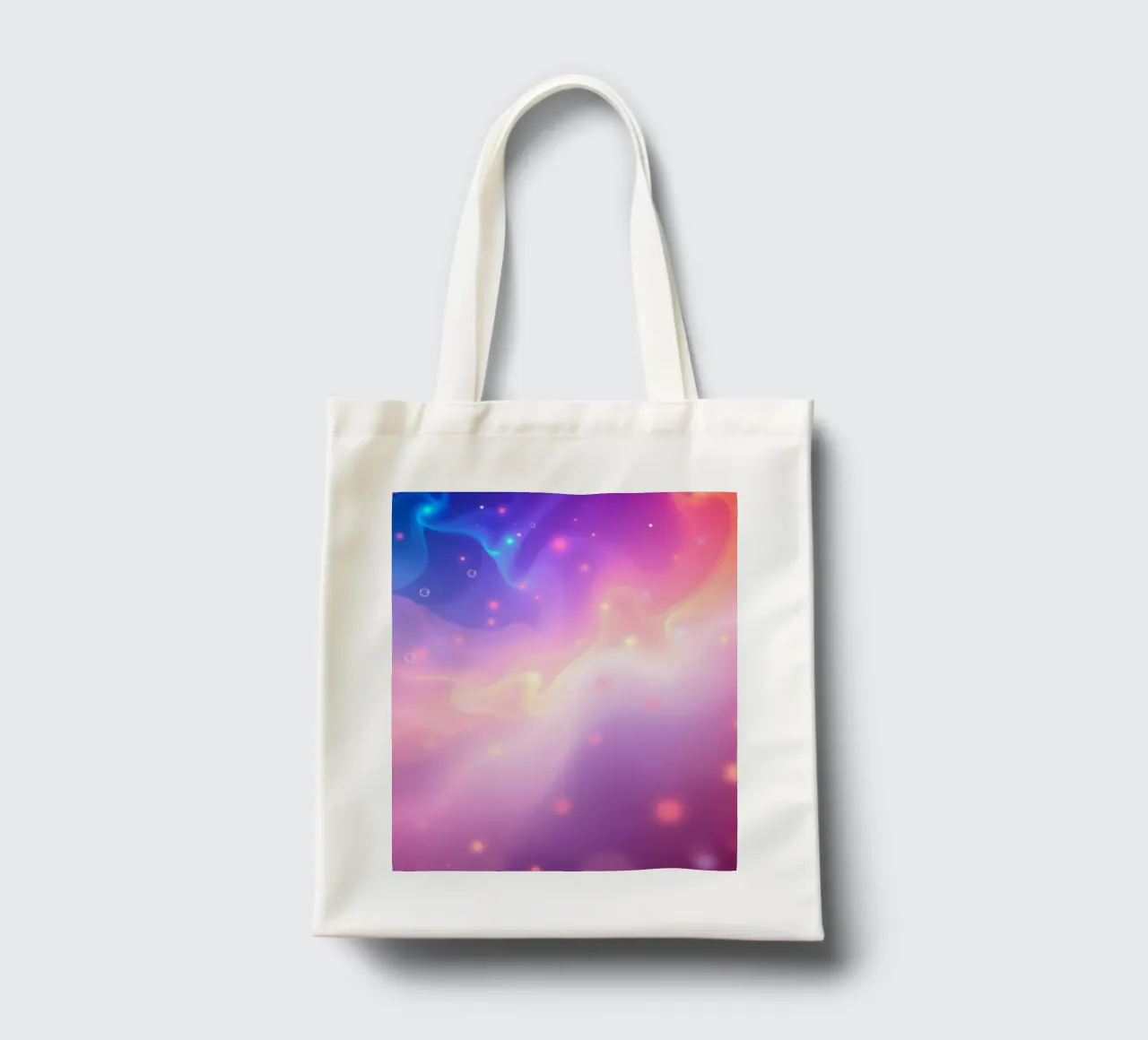 swirling colors and soft glowing elements background tote bag by DesignDoodle