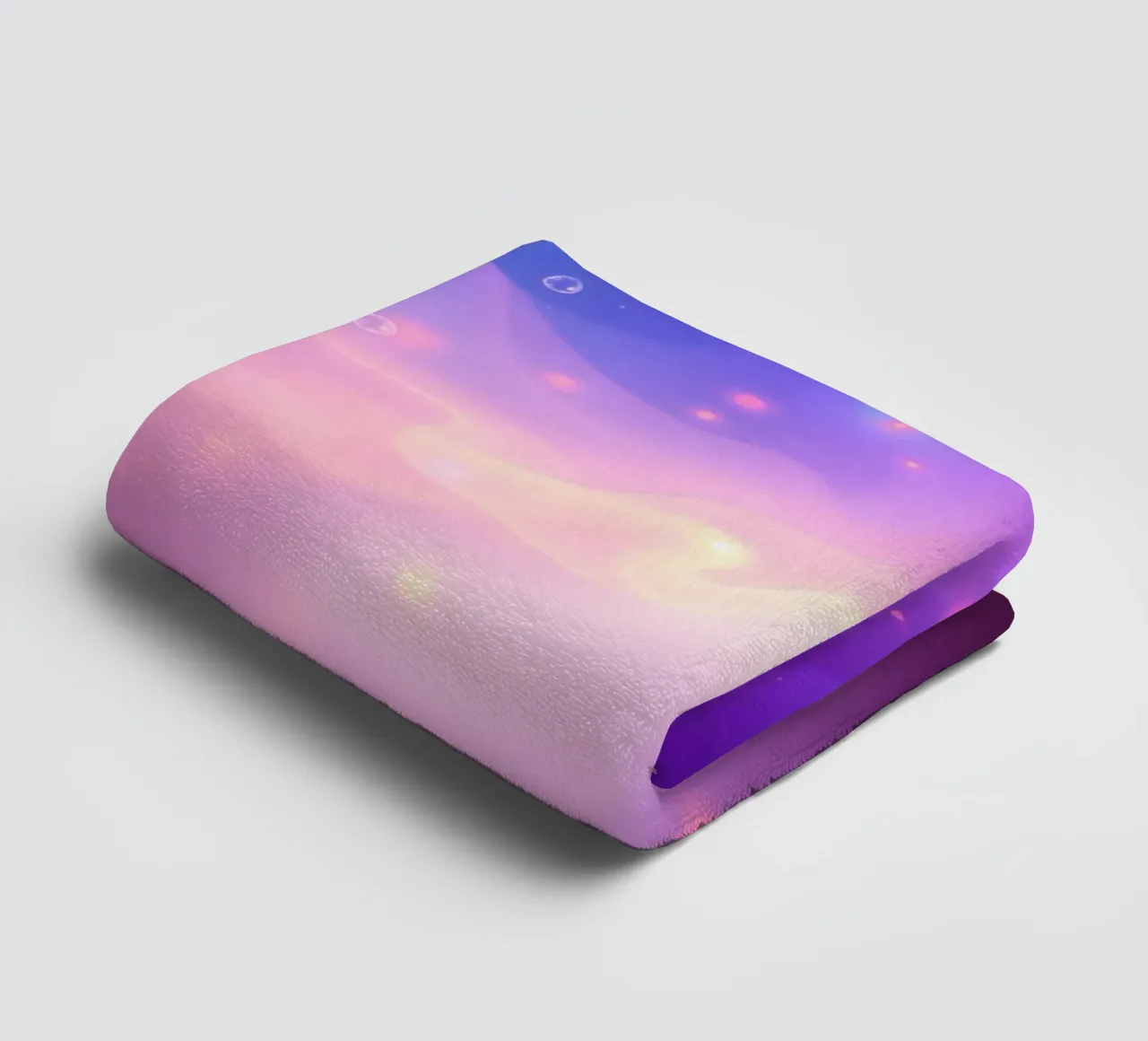 swirling colors and soft glowing elements background towel by DesignDoodle