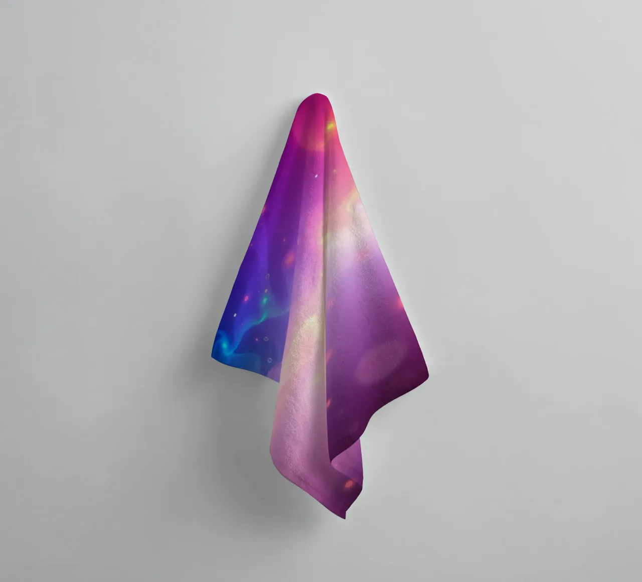 swirling colors and soft glowing elements background towel by DesignDoodle