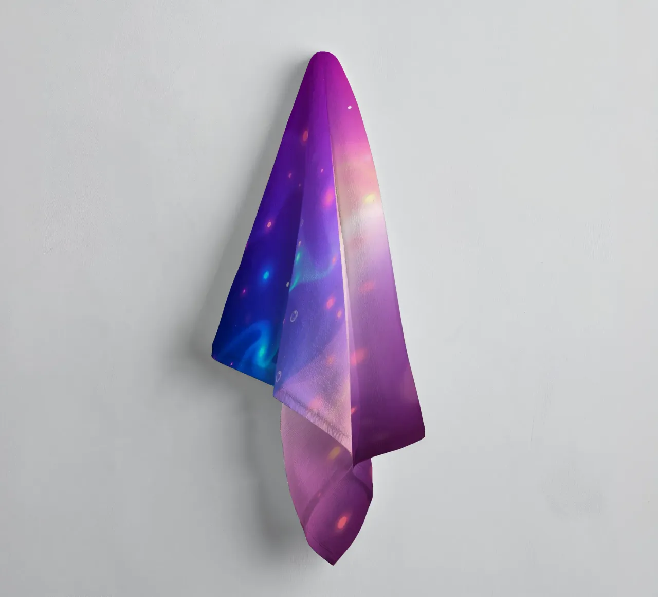 swirling colors and soft glowing elements background towel by DesignDoodle