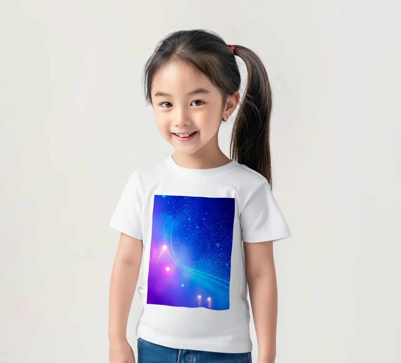 lumières colorées et motifs fluides pour l'art abstrait t-shirt enfant de DesignDoodle