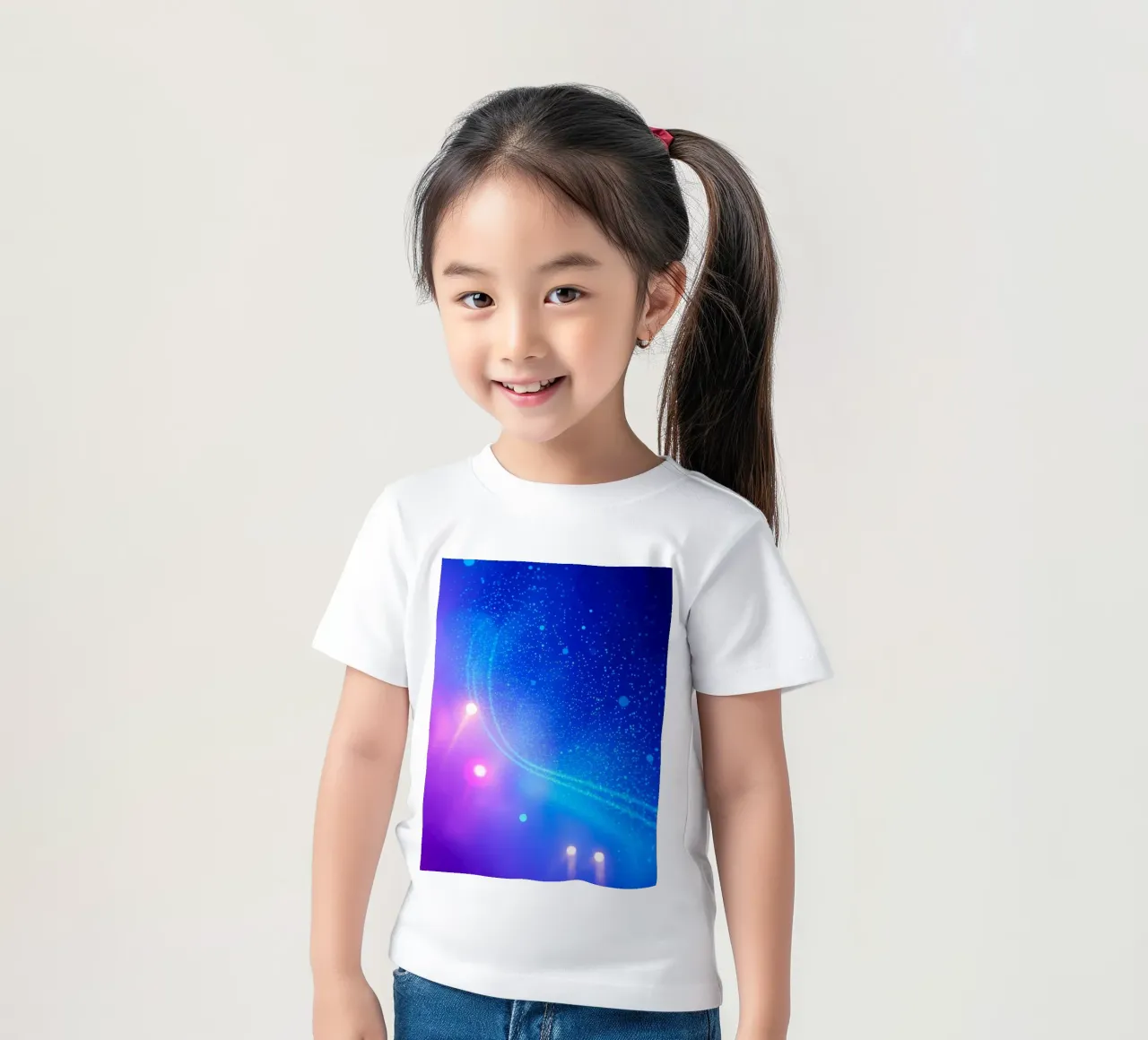 lumières colorées et motifs fluides pour l'art abstrait t-shirt enfant de DesignDoodle