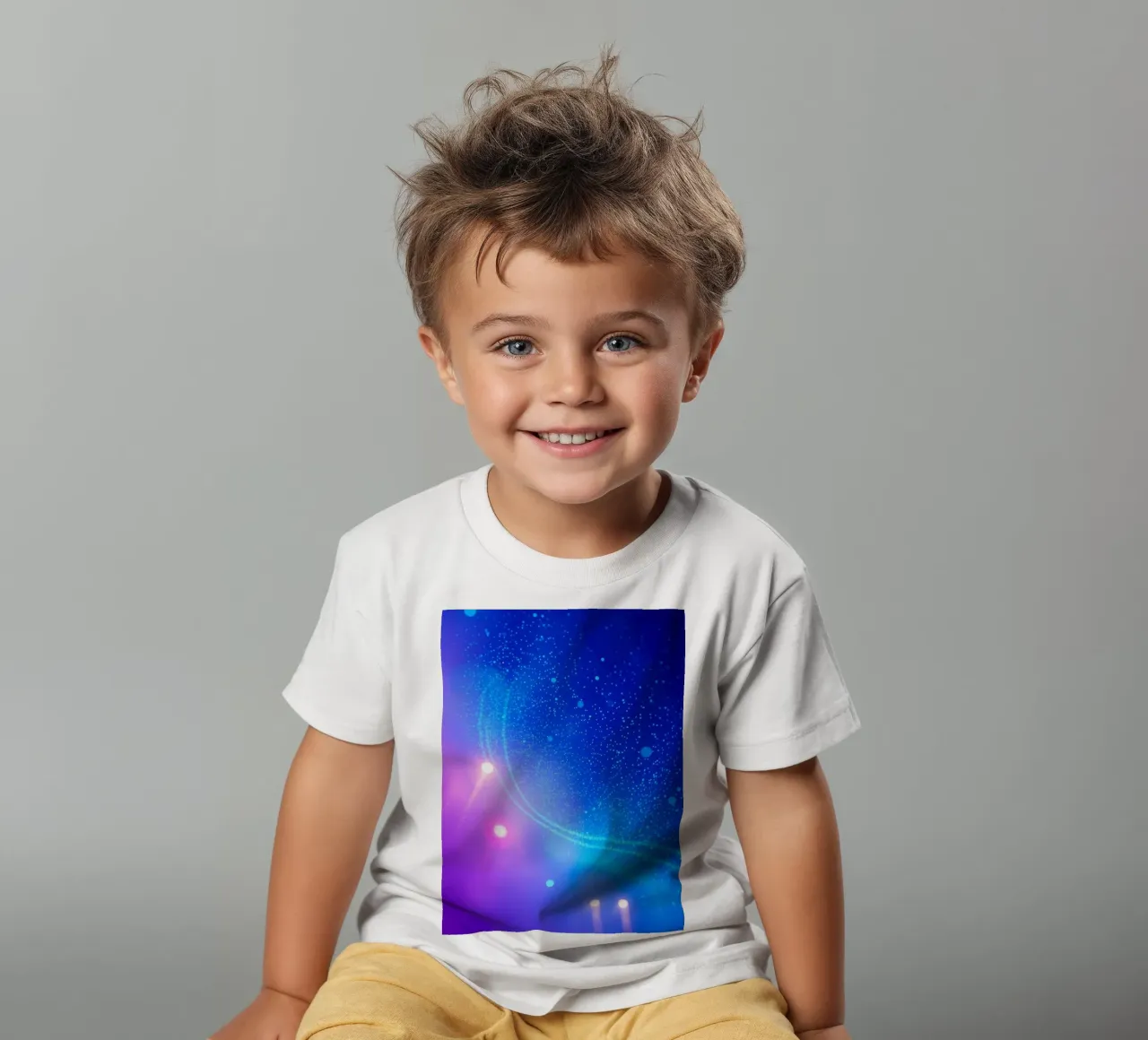 lumières colorées et motifs fluides pour l'art abstrait t-shirt enfant de DesignDoodle