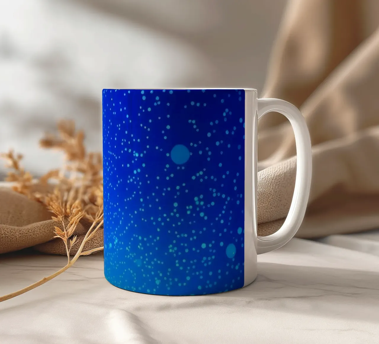 colorful lights and fluid patterns for abstract art ceramic mug by DesignDoodle