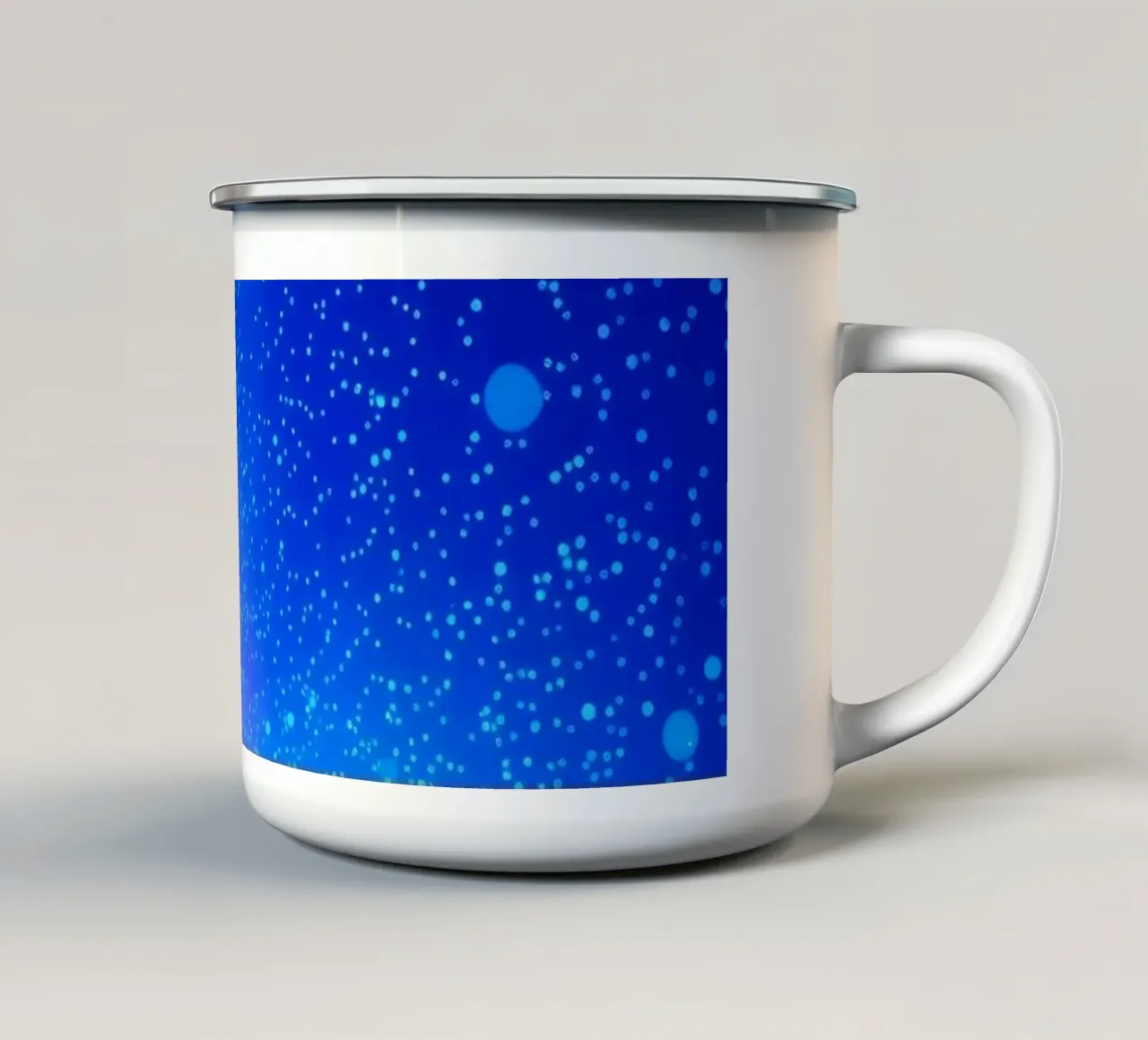 colorful lights and fluid patterns for abstract art enamel mug by DesignDoodle