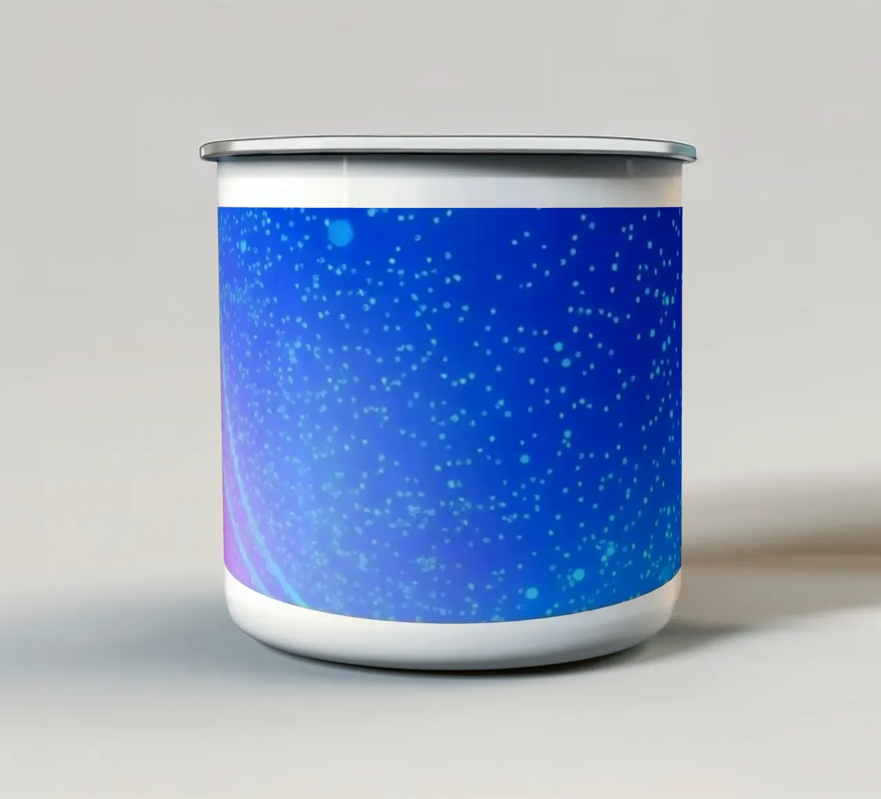 colorful lights and fluid patterns for abstract art enamel mug by DesignDoodle