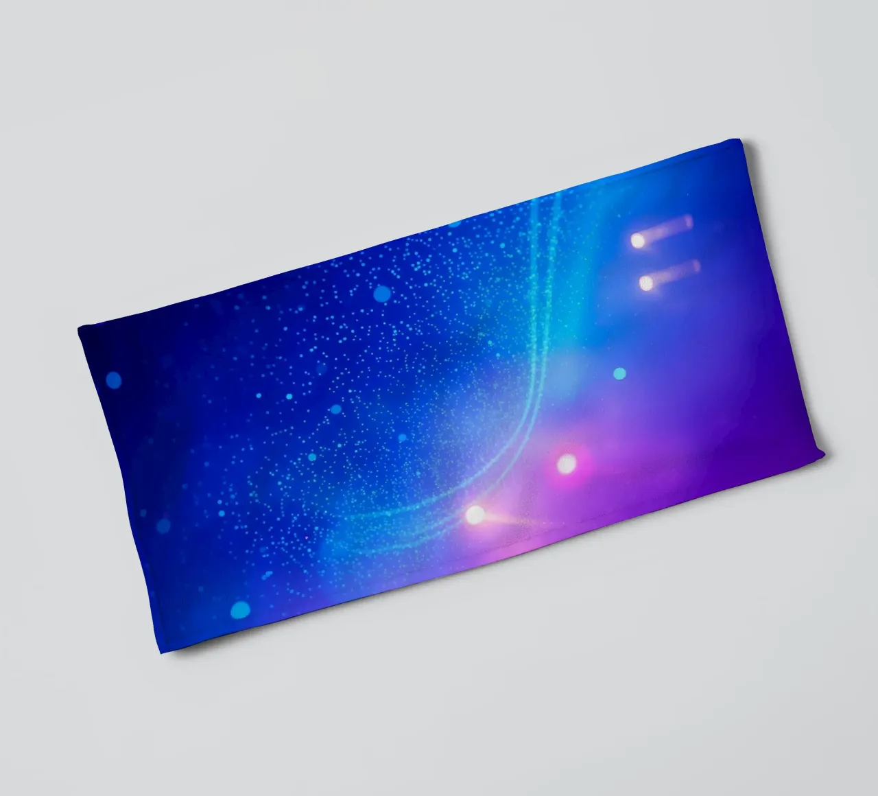 colorful lights and fluid patterns for abstract art towel by DesignDoodle