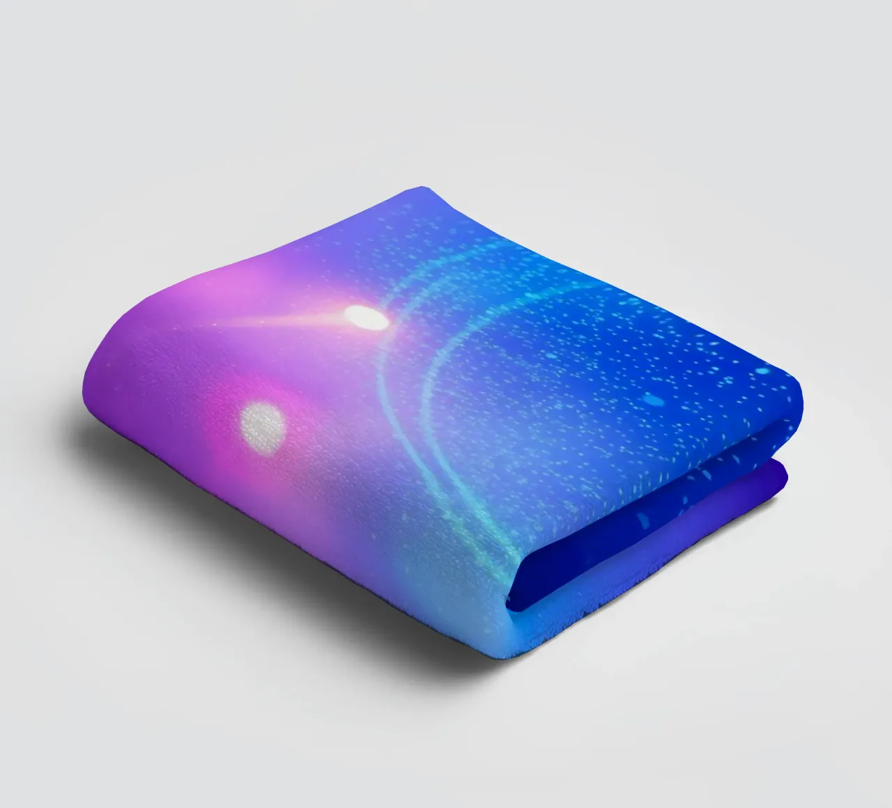 colorful lights and fluid patterns for abstract art towel by DesignDoodle