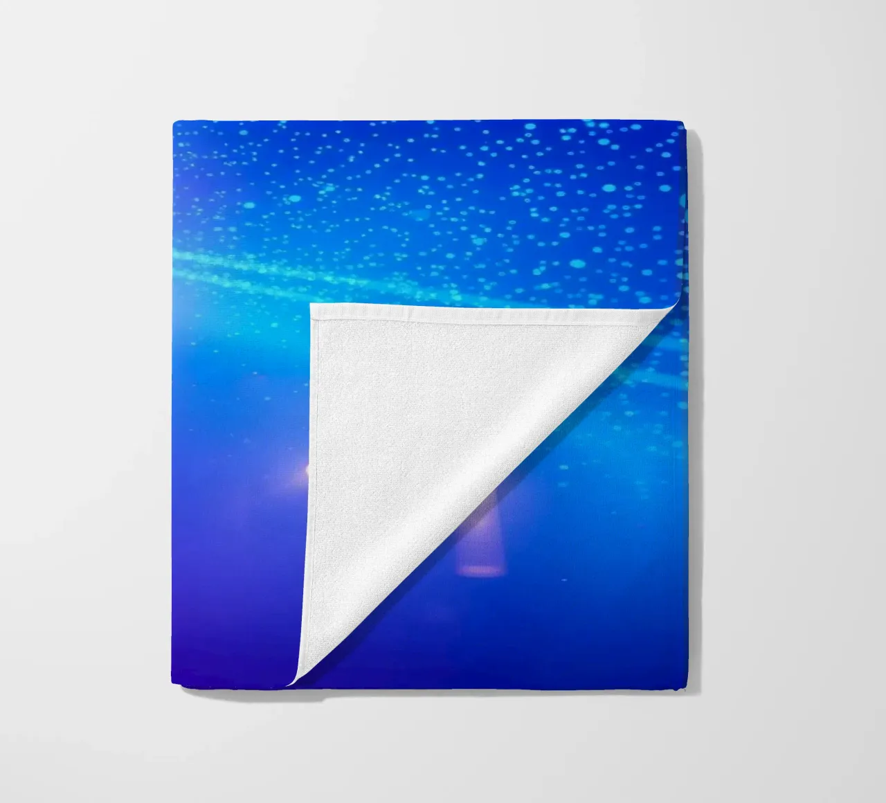 colorful lights and fluid patterns for abstract art beach towel by DesignDoodle