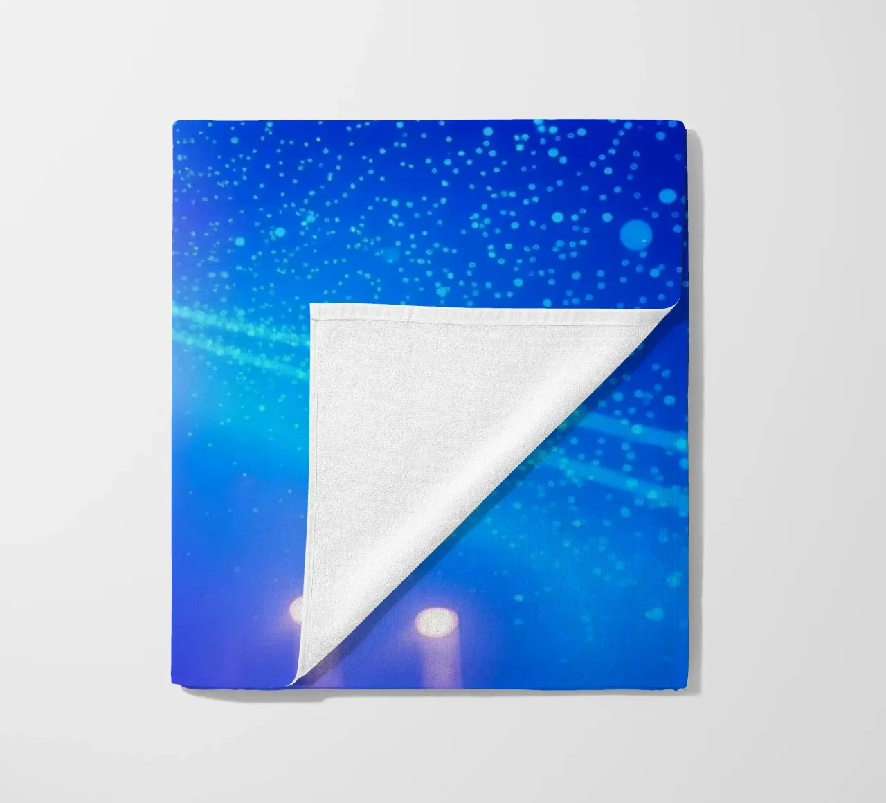 colorful lights and fluid patterns for abstract art beach towel by DesignDoodle