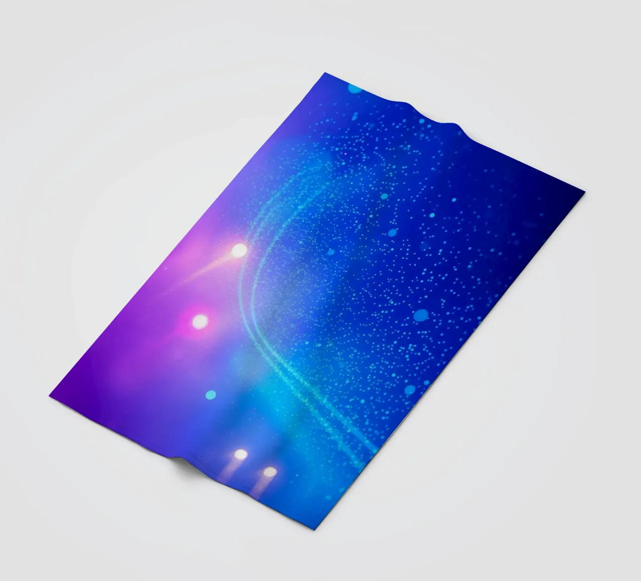 colorful lights and fluid patterns for abstract art fleece blanket by DesignDoodle