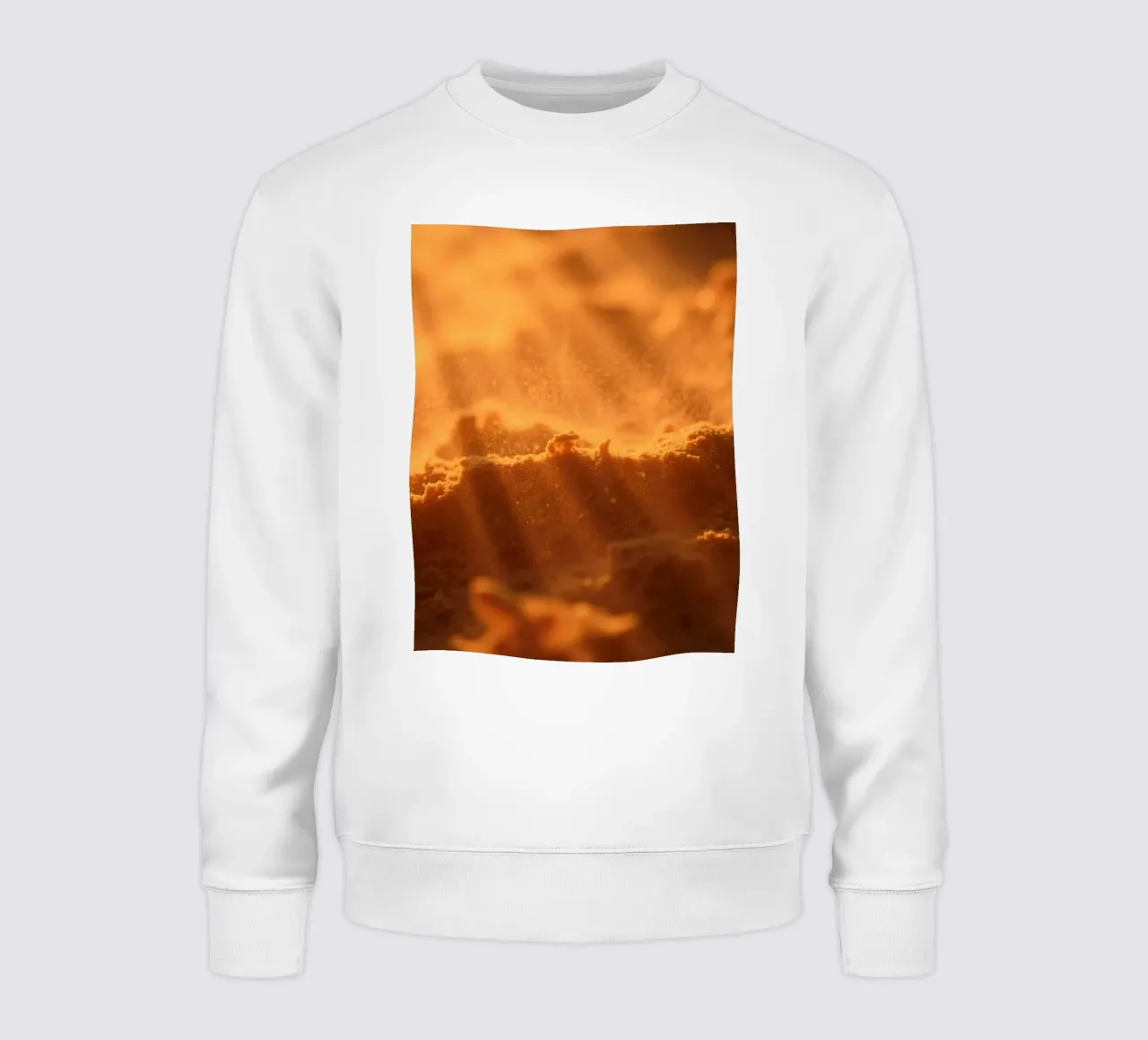 Sandy texture illuminated by soft light creating a warm feel sweatshirt by DesignDoodle