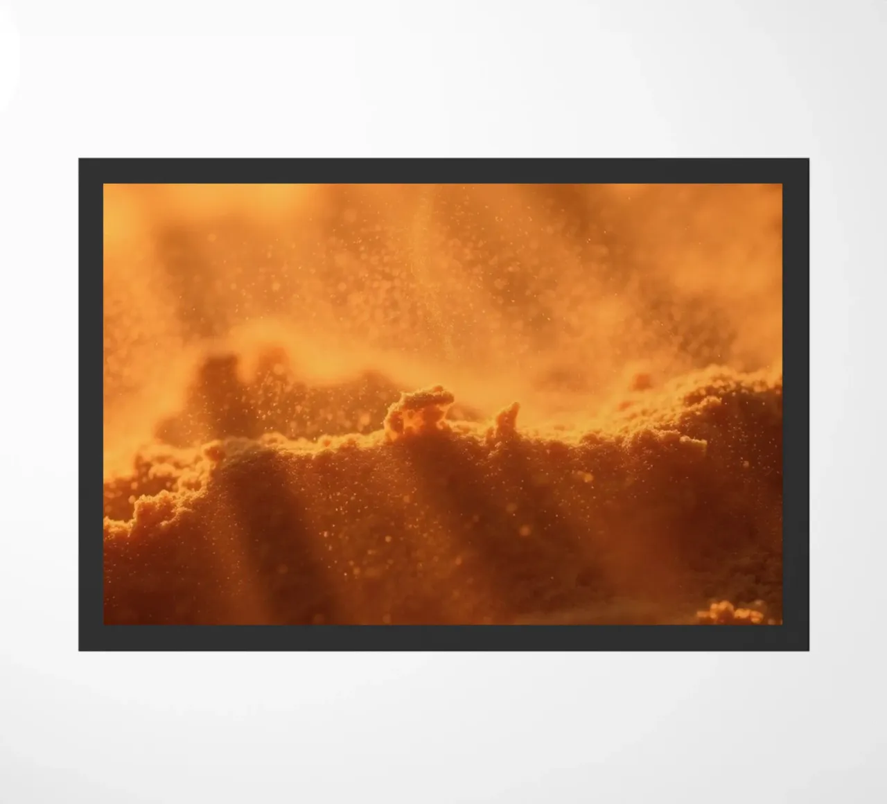 Sandy texture illuminated by soft light creating a warm feel doormat by DesignDoodle