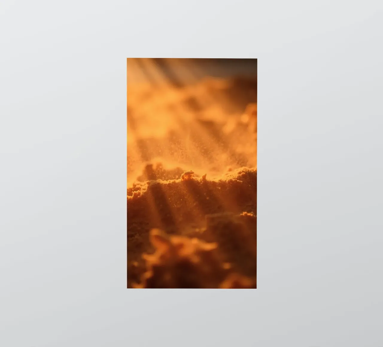 Texture sableuse éclairée par une lumière douce créant une sensation de chaleur autocollant de DesignDoodle