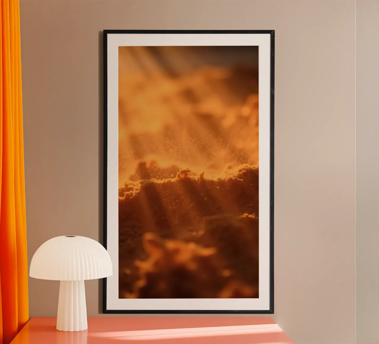 Texture sableuse éclairée par une lumière douce créant une sensation de chaleur hahnemühle de DesignDoodle