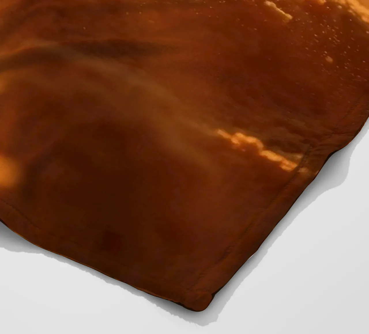 Sandy texture illuminated by soft light creating a warm feel fleece blanket by DesignDoodle