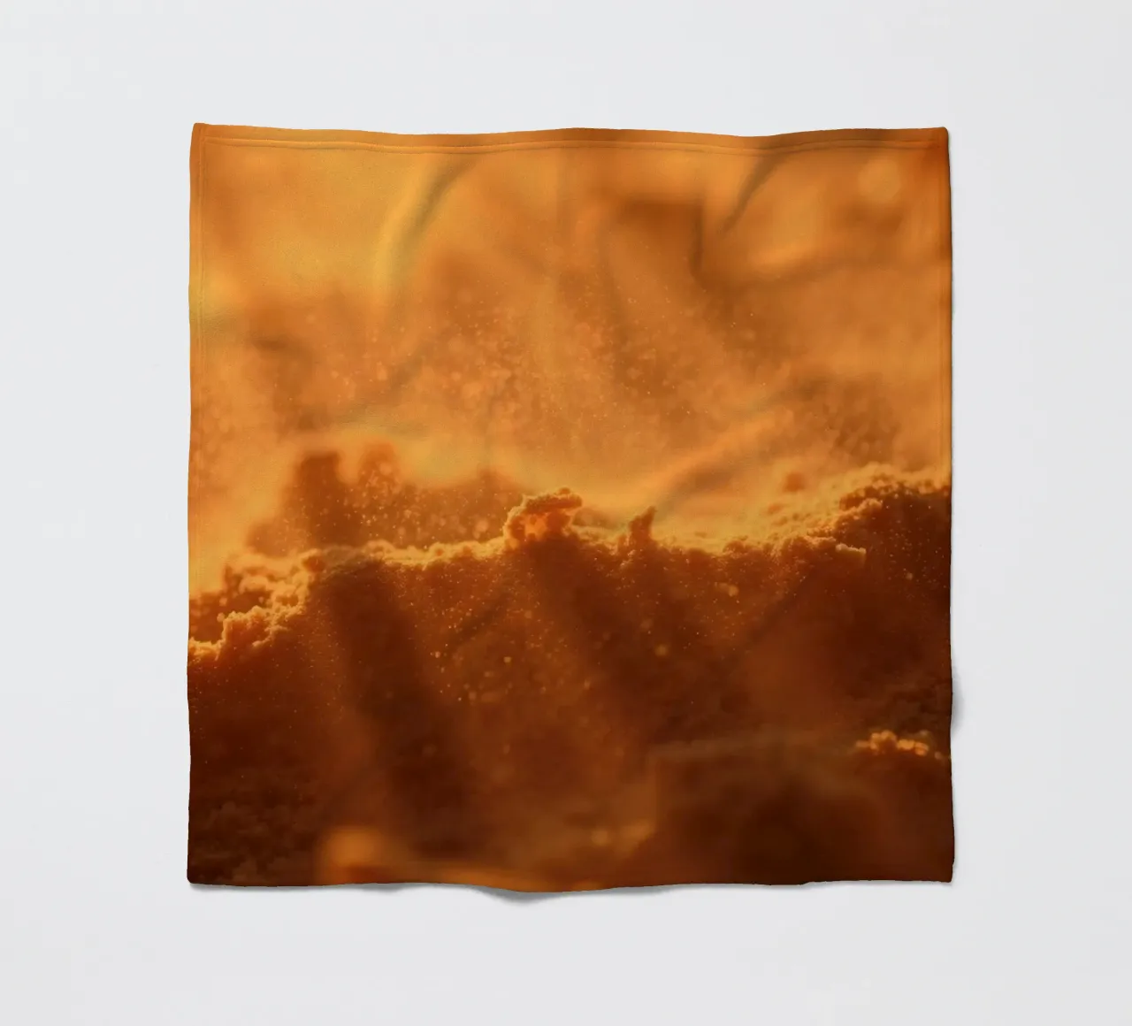 Sandy texture illuminated by soft light creating a warm feel fleece blanket by DesignDoodle