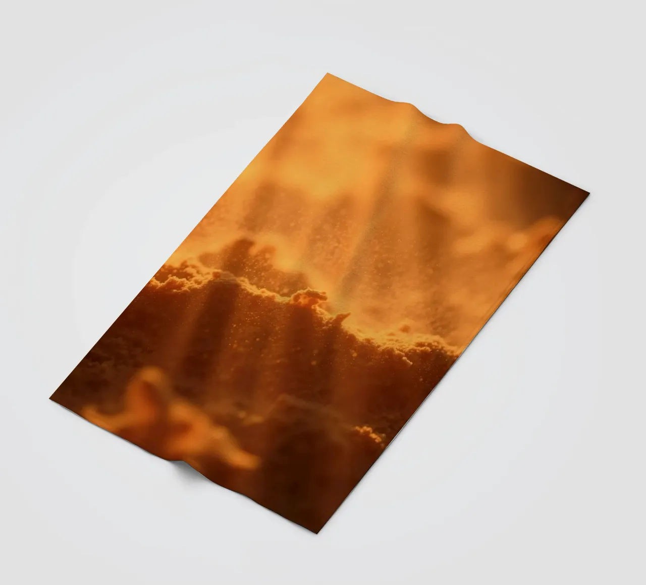 Sandy texture illuminated by soft light creating a warm feel fleece blanket by DesignDoodle