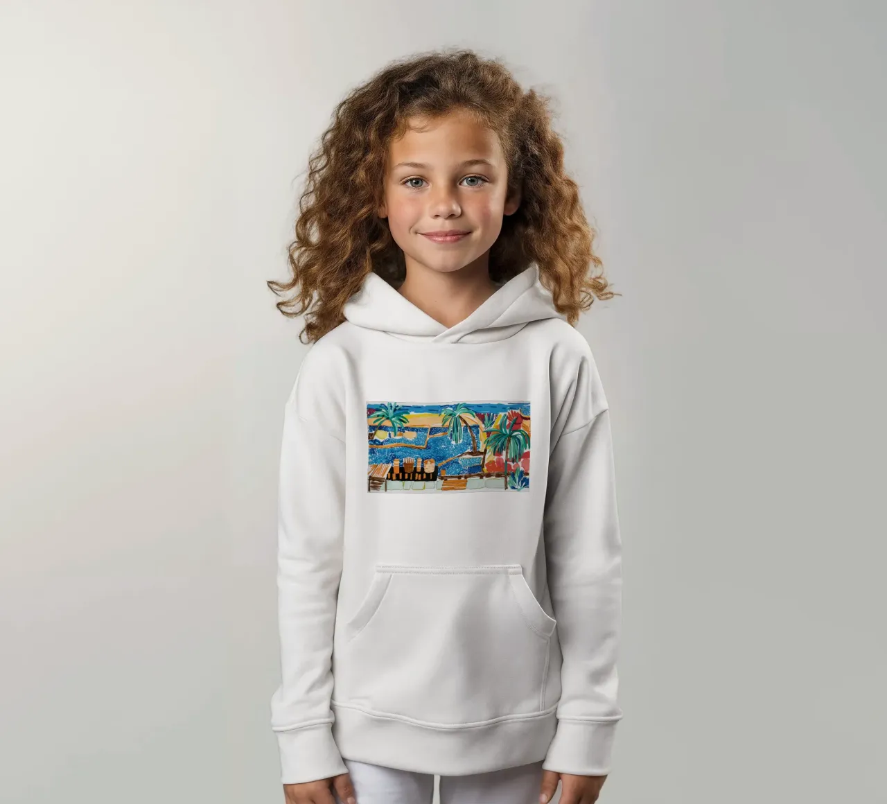 Beatitudine tropicale della laguna felpa bambino con cappuccio da Beach Palette