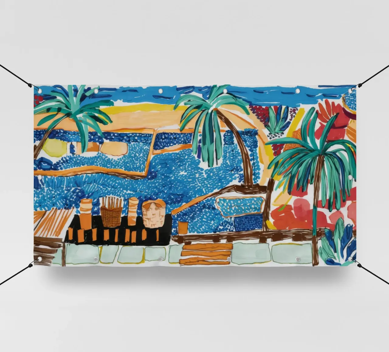 Beatitudine tropicale della laguna telo in pvc da Beach Palette